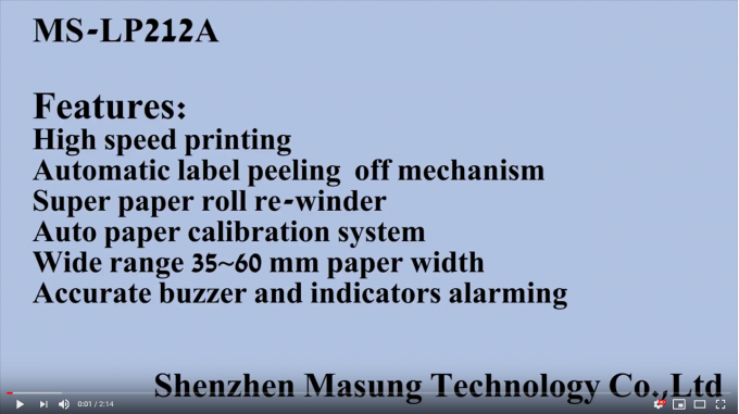 56mm RS232 Barcode Dot Line Thermal Printing Label Printer Module