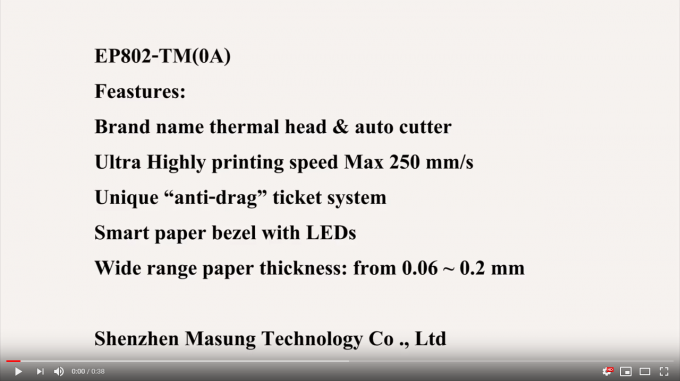 RS232 Auto Paper Loading Thermal Ticket Printer , 80mm Kiosk Printing Machine W80