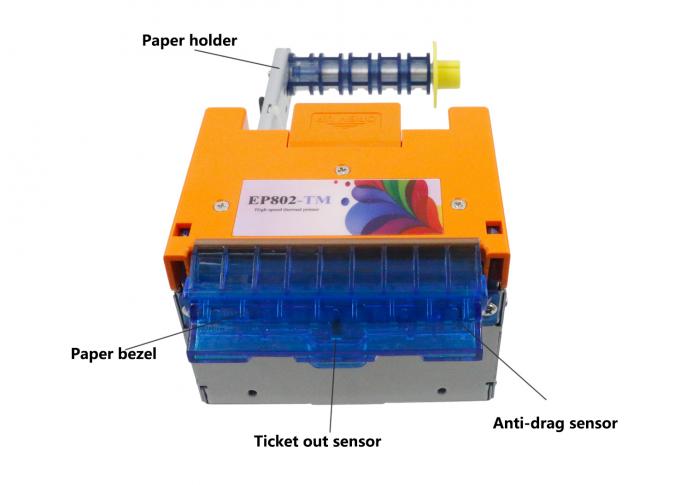 Low Noise Ticket Printer Mechanism Paper Roll 250mm / S Speed For Parking System